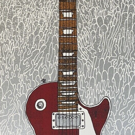 Lucy Georges Guitar Silkscreen Print by Nate Duval