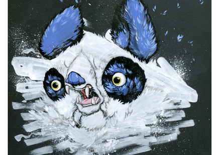 Masher Blue Archival Print by Woes Martin