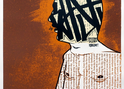 Masked AP Silkscreen Print by Dave Kinsey