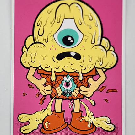 Melty Within Silkscreen Print by Buff Monster