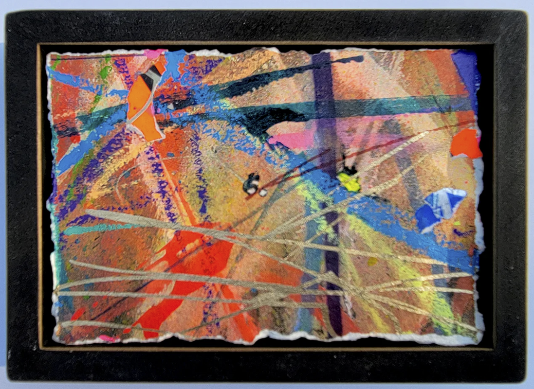 Mini Abstract Shadowbox 01_1a Original Spray Paint Acrylic Painting by ...