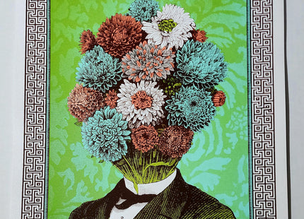 Mr Mum Green Metallic Giclee Print by Nate Duval