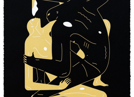 My Love Is Vengeance Black Silkscreen Print by Cleon Peterson