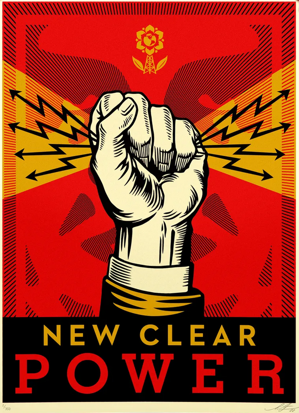 New Clear Power Silkscreen Print by Shepard Fairey- OBEY