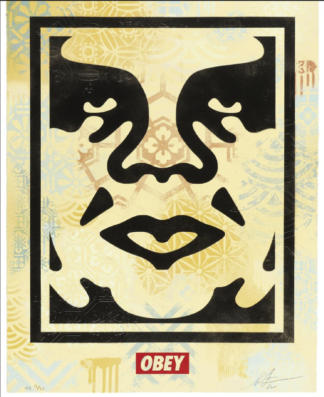Obey Icon VSE #12 HPM Stencil Spray Paint Original by Shepard Fairey x ...