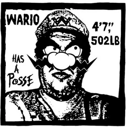 Obey Wario, Destroy Mario Silkscreen Print by Nate Duval