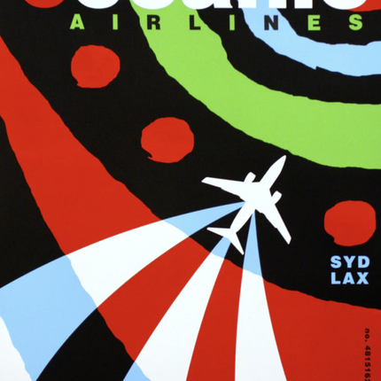 Oceanic Airlines Silkscreen Print by Nate Duval