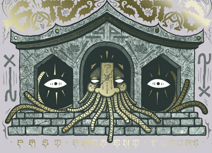 Past Present Future Light Pink Silkscreen by Gats- Graffiti Against The System