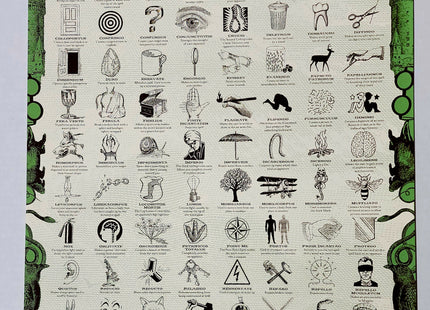 Practical Guide To Spells Green Silkscreen Print by Nate Duval