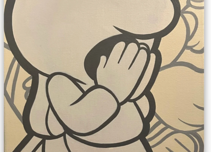 Pray Original Acrylic Painting by Vandul