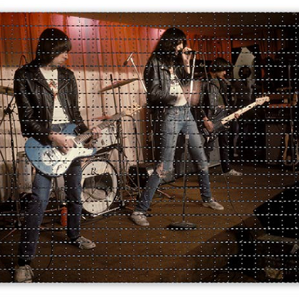 Ramones '76 Blotter Paper Archival Print by Tim Page