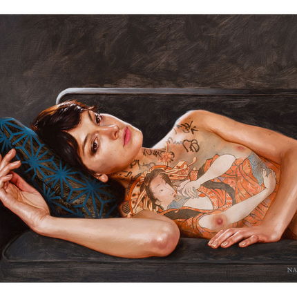 Reclining With Teraoka Archival Print by Aaron Nagel