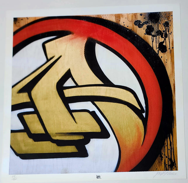 Pop Risk Alphabet Graffiti Street Pop Artwork – Sprayed Paint Art Collection