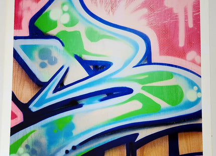 Risky B Graffiti Alphabet Letter Giclee by Risk Rock