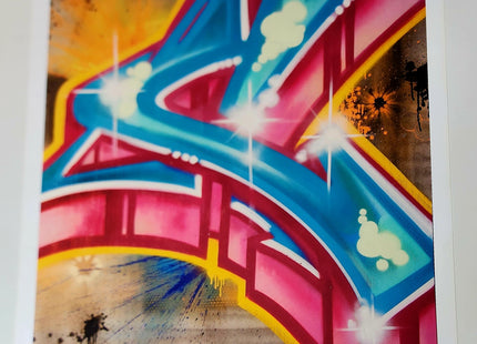 Risky C Graffiti Alphabet Letter Giclee by Risk Rock