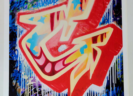 Risky G Graffiti Alphabet Letter Giclee by Risk Rock