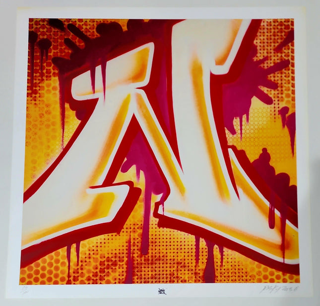 Pop Risk Alphabet Graffiti Street Pop Artwork – Sprayed Paint Art Collection