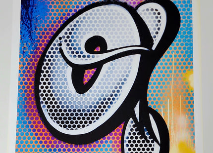 Risky O Graffiti Alphabet Letter Giclee by Risk Rock
