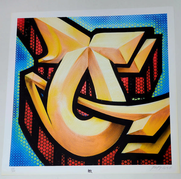 Risky Q Graffiti Alphabet Letter Giclee by Risk Rock