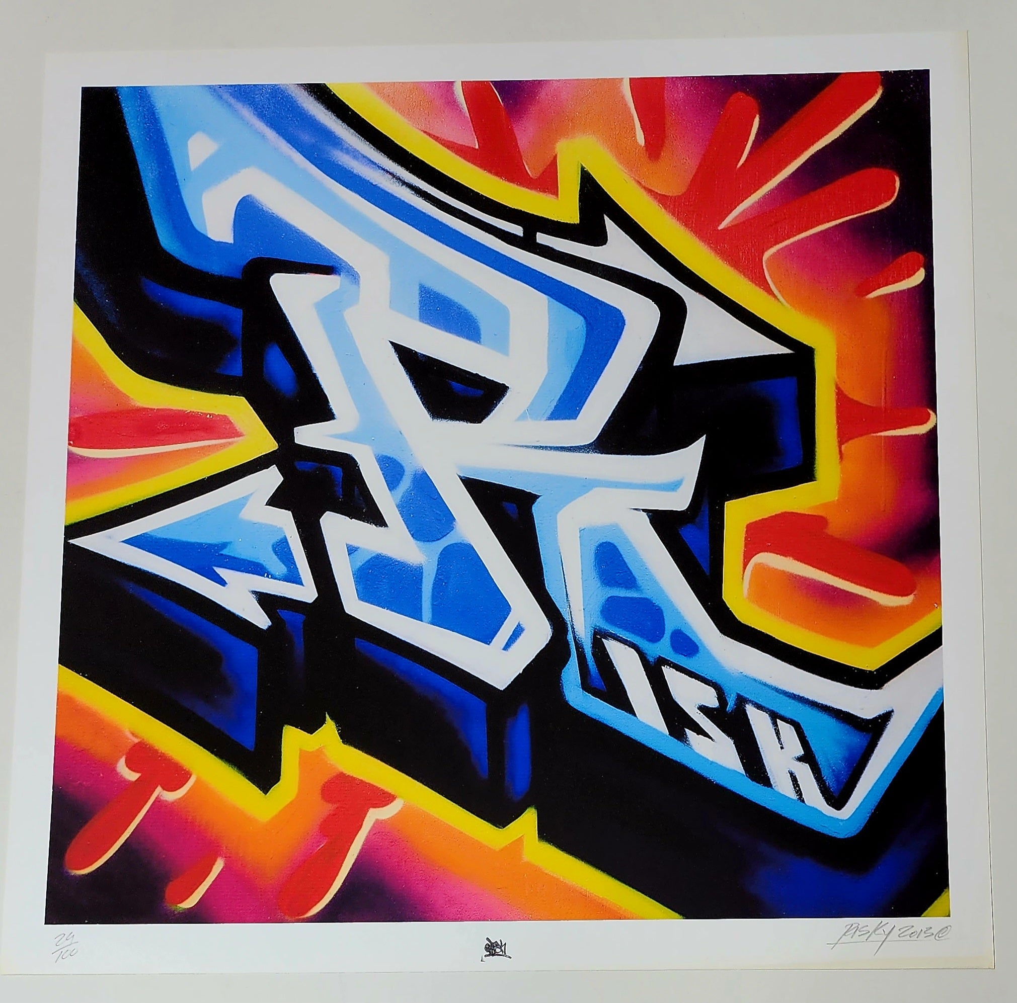 The Letter R In Graffiti Risky R Graffiti Alphabet Letter Giclee Van