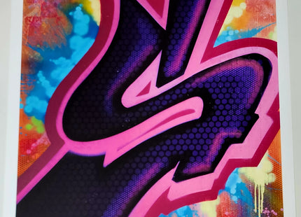 Risky S Graffiti Alphabet Letter Giclee by Risk Rock