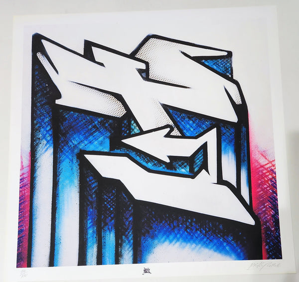 Risky T Graffiti Alphabet Letter Giclee by Risk Rock