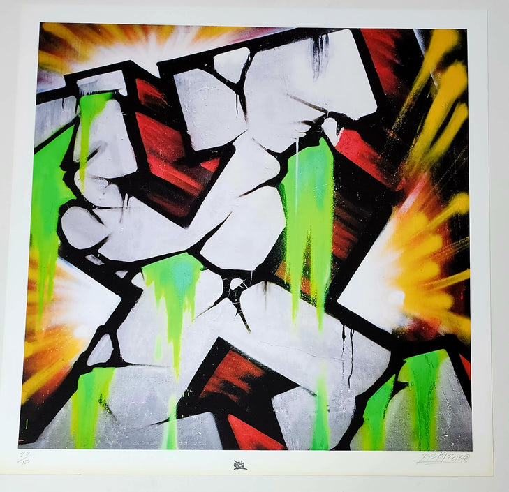 Risky X Graffiti Alphabet Letter Giclee by Risk Rock – Sprayed Paint ...