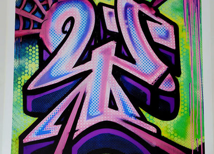 Risky Y Graffiti Alphabet Letter Giclee by Risk Rock