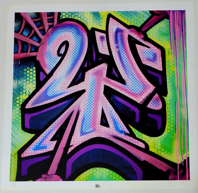 Risky Y Graffiti Alphabet Letter Giclee by Risk Rock
