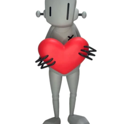 Robot With Heart Art Toy by Chris RWK- Robots Will Kill