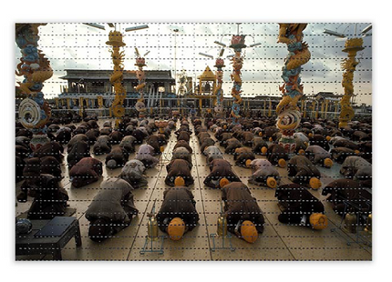 Saffron Blotter Paper Archival Print by Tim Page