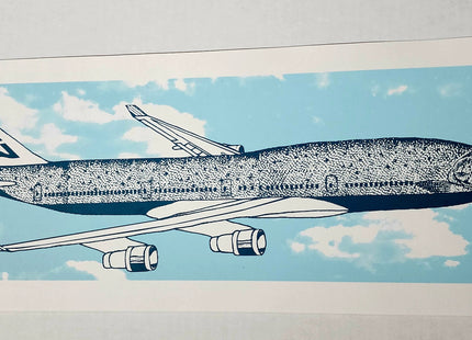 Seattle Fish Airplane Silkscreen Print by Nate Duval