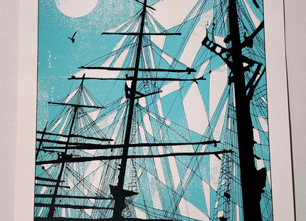 Ship Rigging Trey Anastasio Silkscreen Print by Nate Duval