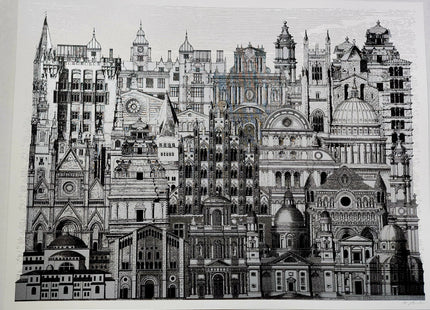 Silver City Day AP Silkscreen Print by Nate Duval
