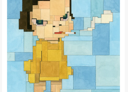 Smoking Girl Giclee Print by Adam Lister