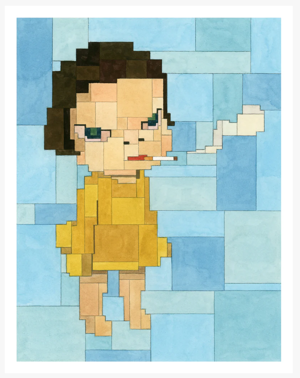 Smoking Girl Giclee Print by Adam Lister