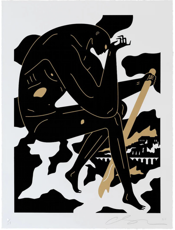 Sorrow White Silkscreen Print by Cleon Peterson