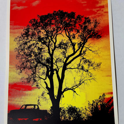 Southern Sunset Silkscreen Print by Nate Duval