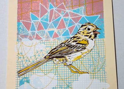 Sparrow AP Silkscreen Print by Nate Duval