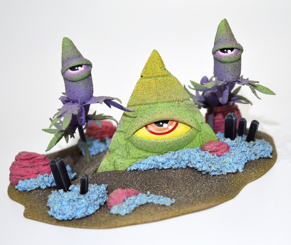 Stoned Eye Moonrock Shrine Series 2 Neon Sculpture by Nugg Life NY- Ian Ziobrowski