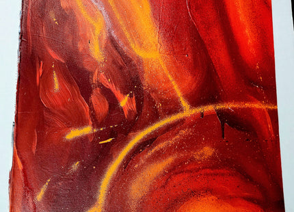 Abstract A3 Original Spray Paint Acrylic Painting by Askew One