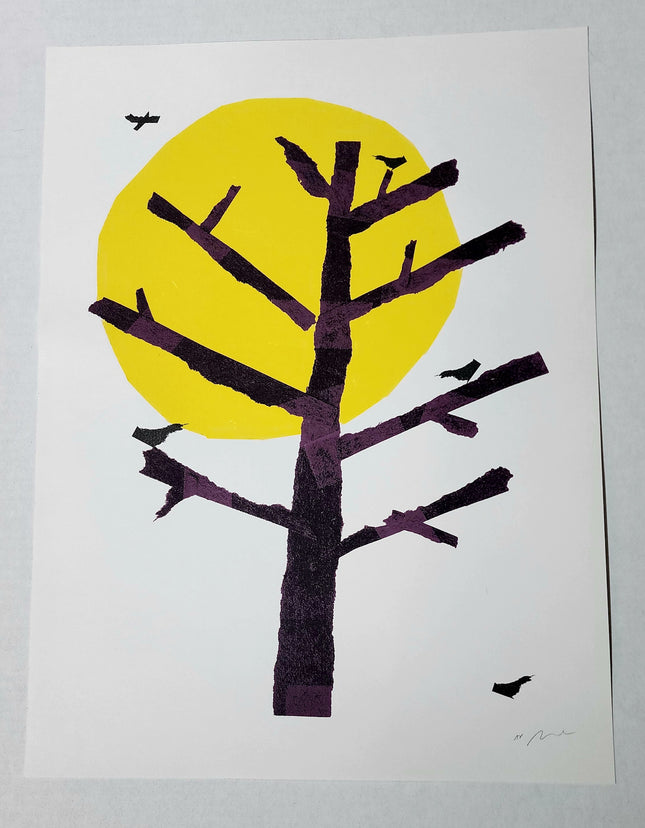 Sun Tree AP Silkscreen Print by Nate Duval