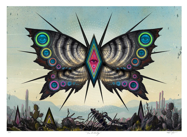 The Butterfly Giclee Print by Jeff Soto
