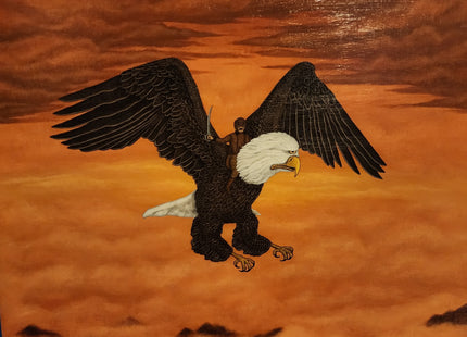 The Cavalry Above The Clouds Original Acrylic Painting by Ben Kehoe