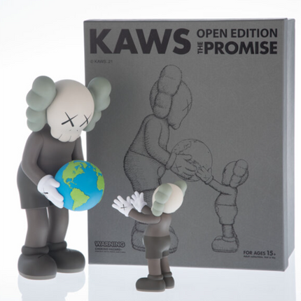 The Promise Brown Vinyl Art Toy Sculpture by Kaws- Brian Donnelly