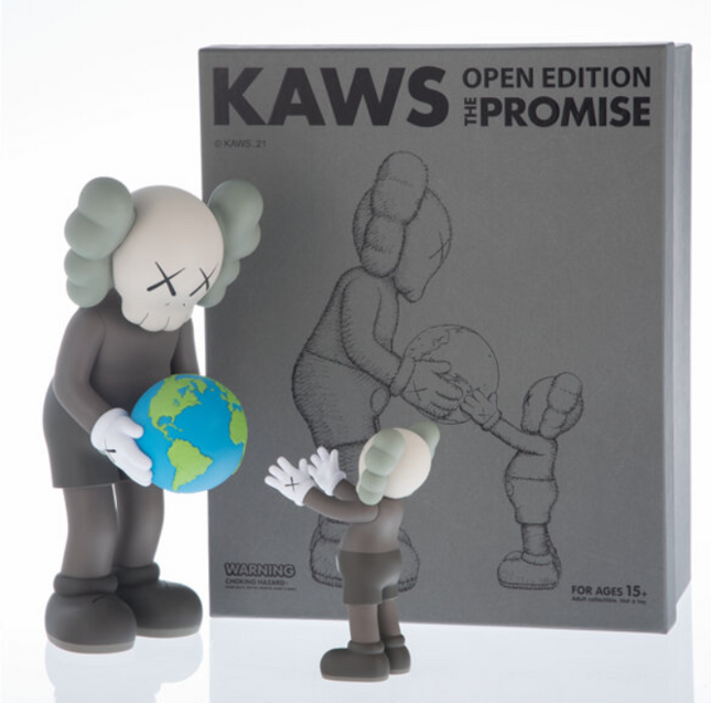 The Promise Brown Vinyl Art Toy Sculpture by Kaws- Brian Donnelly