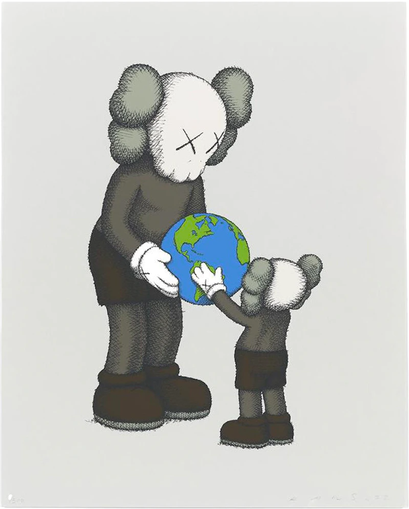 The Promise Silkscreen Print by Kaws- Brian Donnelly – Sprayed