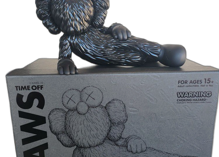 Time Off Black Fine Art Toy by Kaws- Brian Donnelly