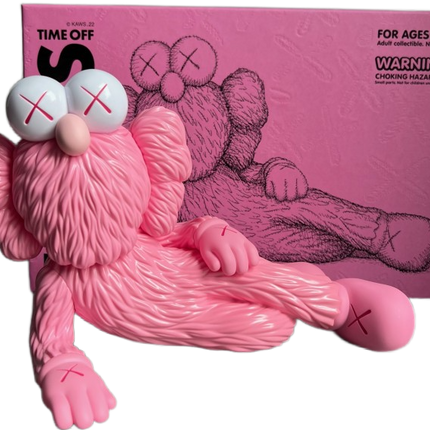 Time Off Pink Fine Art Toy by Kaws- Brian Donnelly