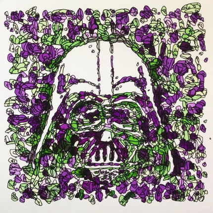 Vader Purple Archival Print by Jayson Atienza